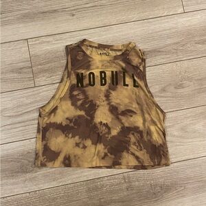 Tie dye NOBULL cropped tank